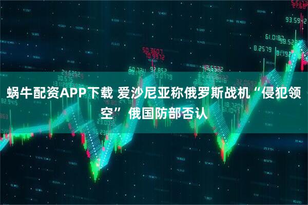 蜗牛配资APP下载 爱沙尼亚称俄罗斯战机“侵犯领空” 俄国防部否认